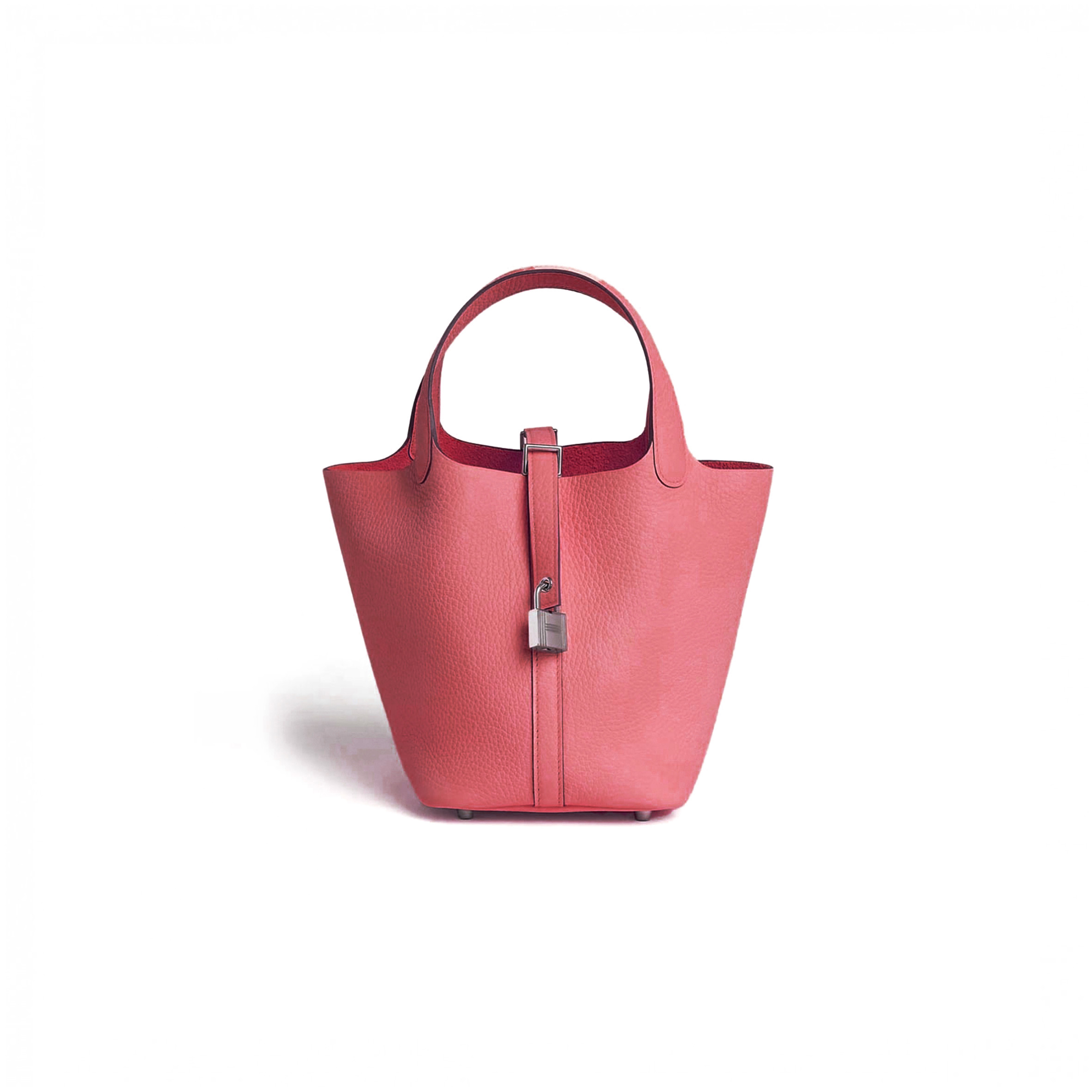 H**mes picotin lock 18 taurillon clemence h056289ck8w (18*18*13cm)